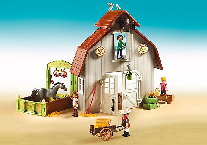 Playmobil 70118 Lucky, Prudi és Abigél istállója