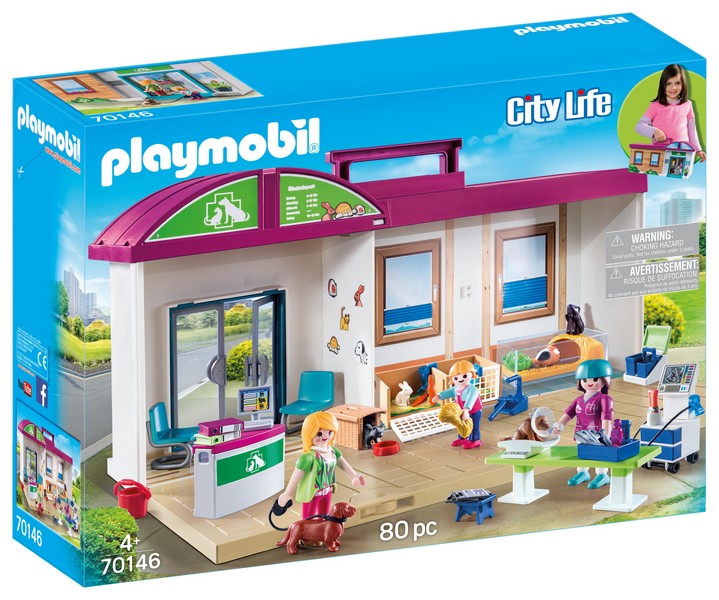 Playmobil 70146 Hordozható állatorvosi rendelő