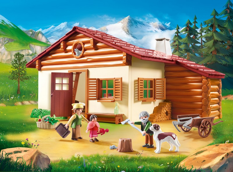 Playmobil 70253 Heidi és Nagyapó az alpesi kunyhóban