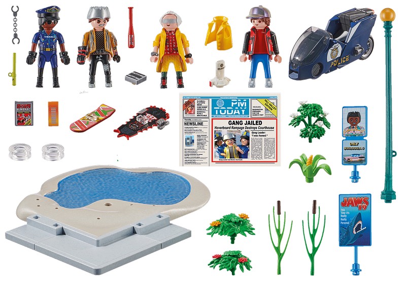 Playmobil 70634 Back to the Future II Légdeszkás üldözés