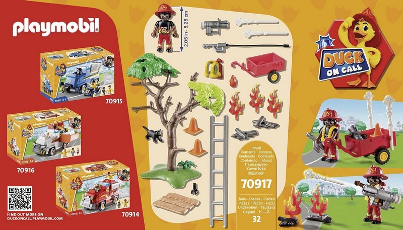 Playmobil 70917 DUCK ON CALL Tűzoltó bevetés: macskamentés