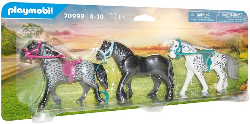 Playmobil 70999 Fréziai, knabstrupper és andalúziai lovak