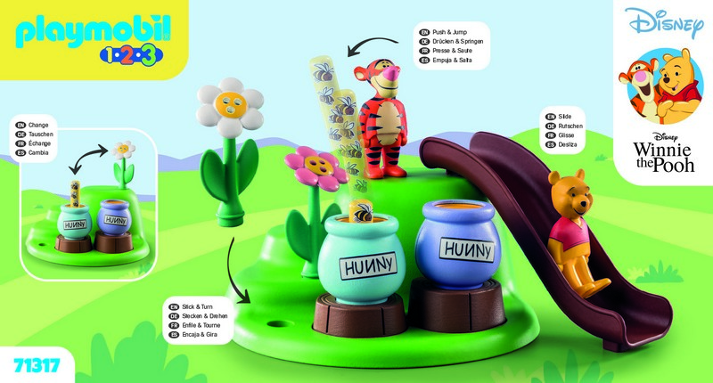 Playmobil 71317 1.2.3 &amp; Disney: Micimackó &amp; Tigris méhecskés kertje