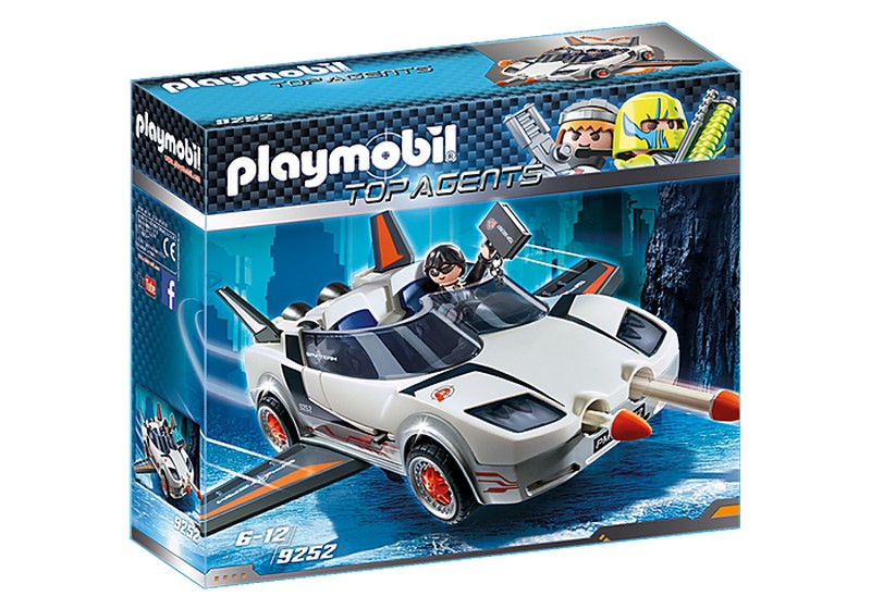 Playmobil 9252 Titkos ügynök rakéta kilövő autóval
