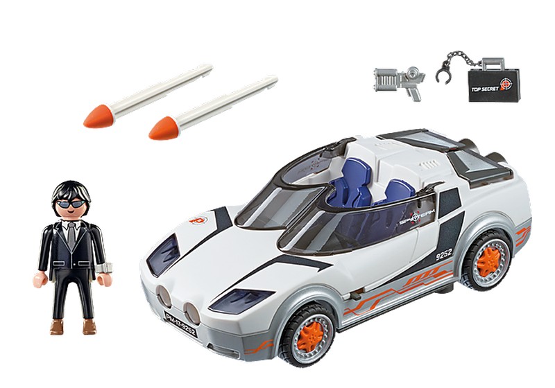 Playmobil 9252 Titkos ügynök rakéta kilövő autóval