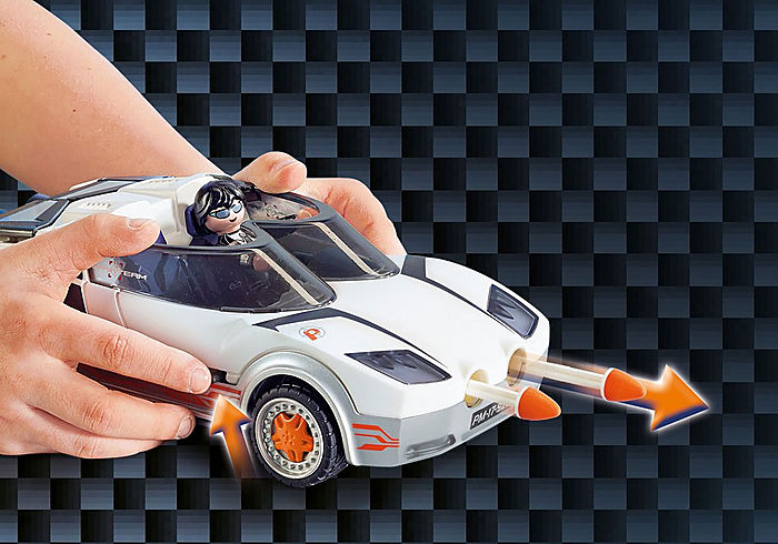 Playmobil 9252 Titkos ügynök rakéta kilövő autóval