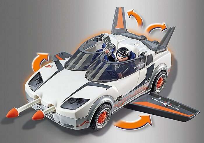Playmobil 9252 Titkos ügynök rakéta kilövő autóval