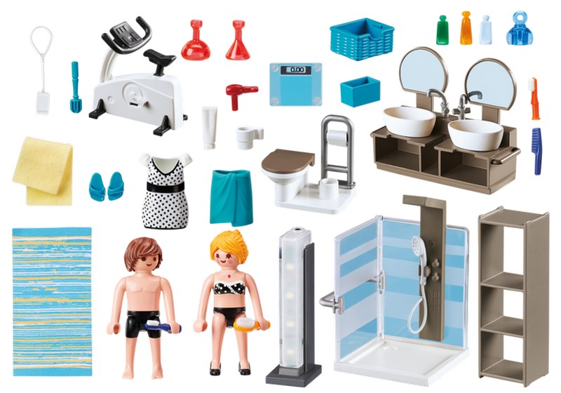 Playmobil 9268 Anya és apa a fürdőszobában