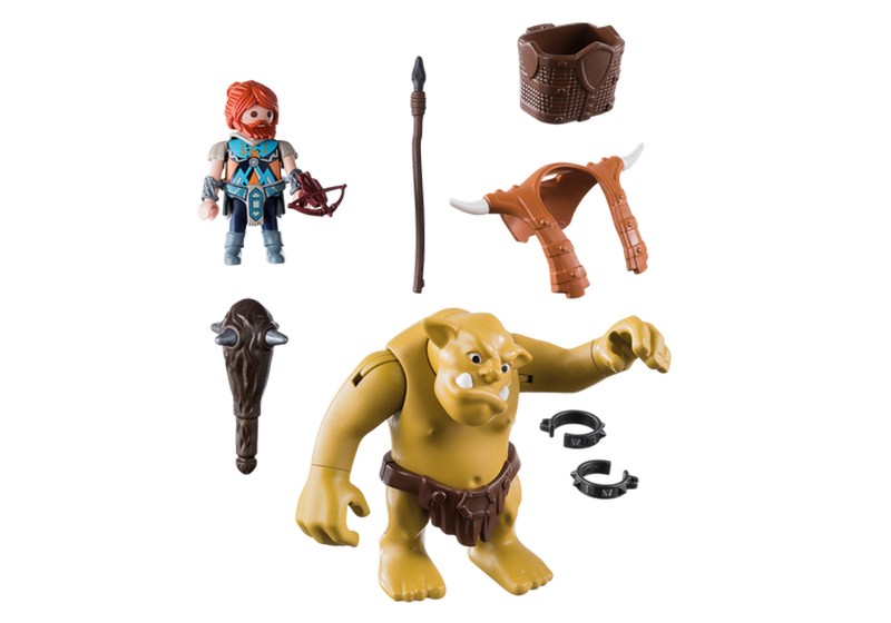 Playmobil 9343 Harcos Törp és óriás troll