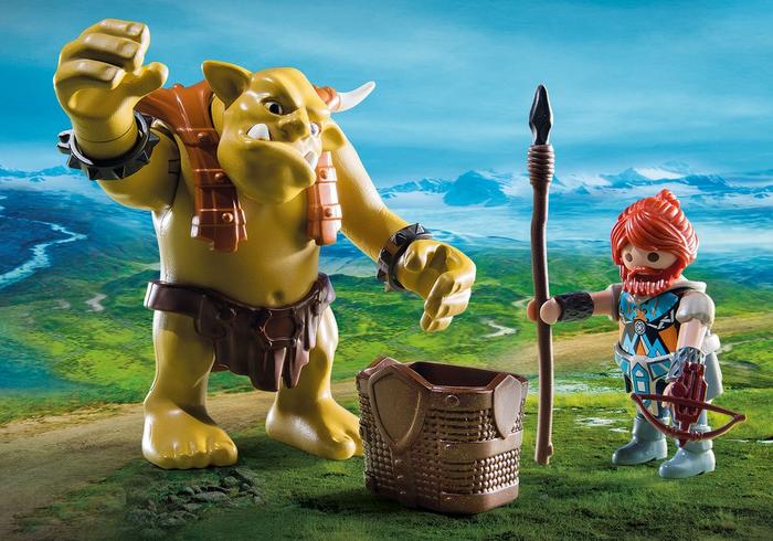 Playmobil 9343 Harcos Törp és óriás troll