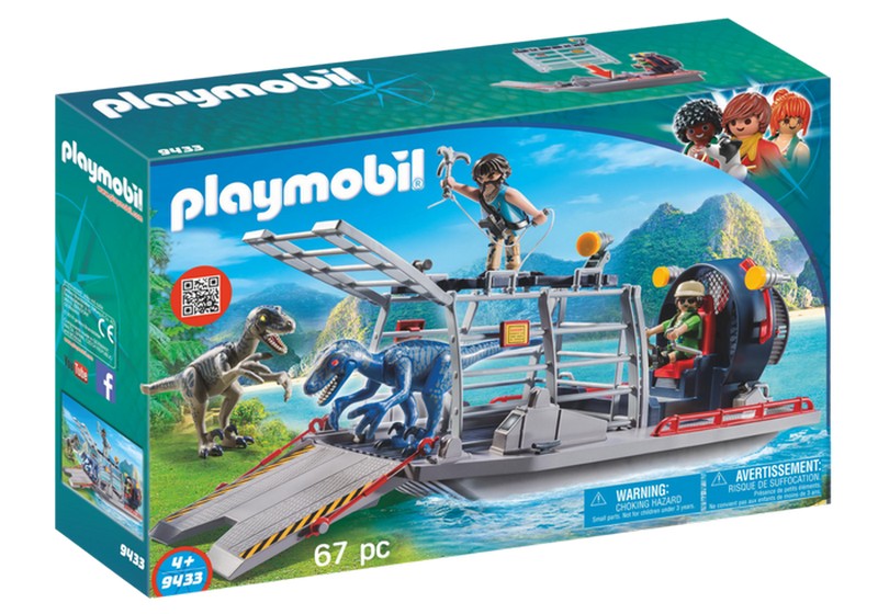 Playmobil 9433 Motoroshajó dínó ketreccel