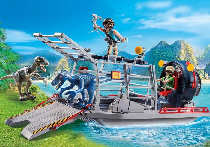 Playmobil 9433 Motoroshajó dínó ketreccel