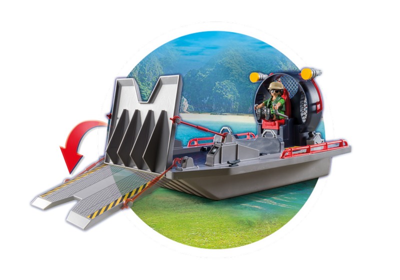 Playmobil 9433 Motoroshajó dínó ketreccel