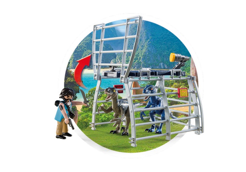 Playmobil 9433 Motoroshajó dínó ketreccel