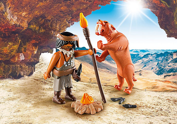 Playmobil 9442 Ősember és kardfogú tigris