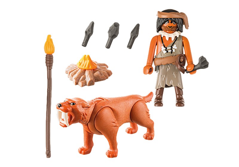 Playmobil 9442 Ősember és kardfogú tigris