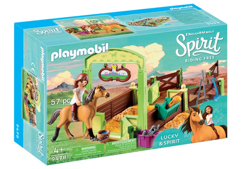 Playmobil 9478 Lucky és Spirit boxa