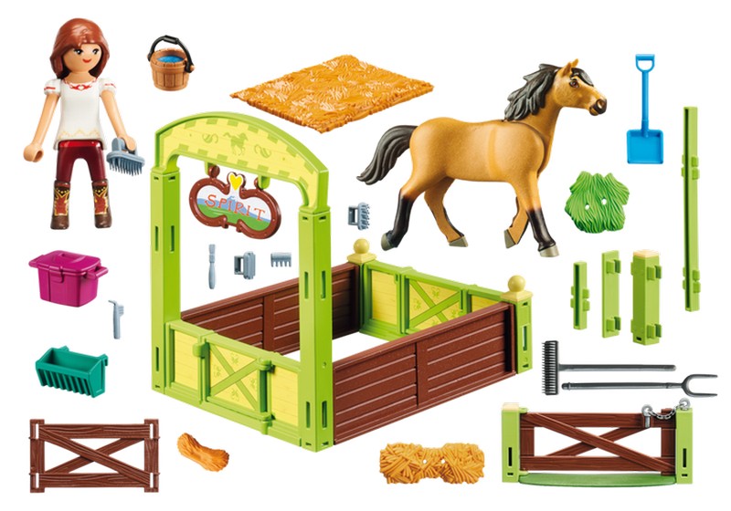 Playmobil 9478 Lucky és Spirit boxa