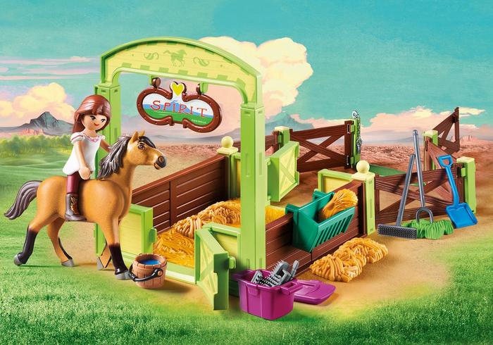 Playmobil 9478 Lucky és Spirit boxa