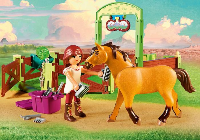 Playmobil 9478 Lucky és Spirit boxa