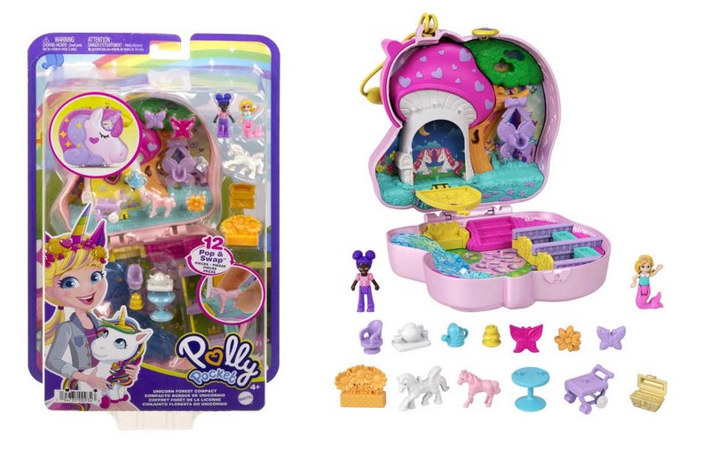 Polly Pocket Közepes Szett - Unikornis Erdő
