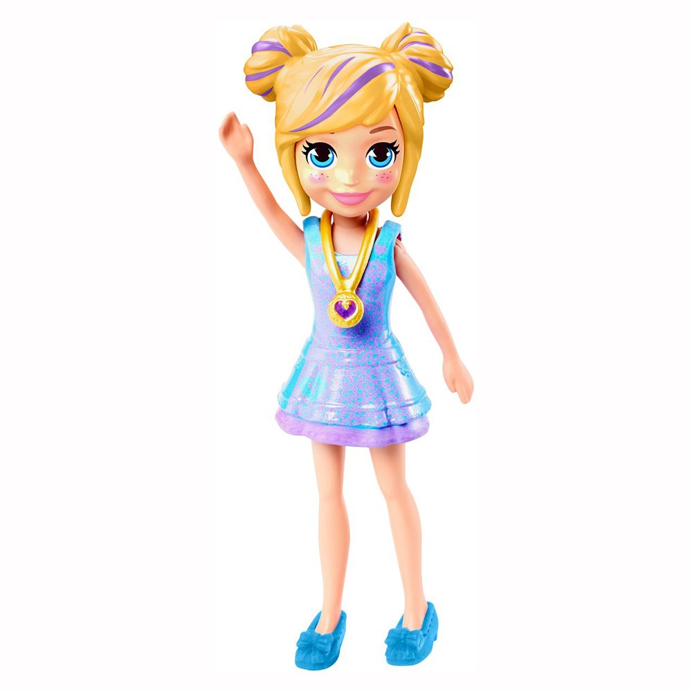 Polly Pocket baba - Polly lila ruhában