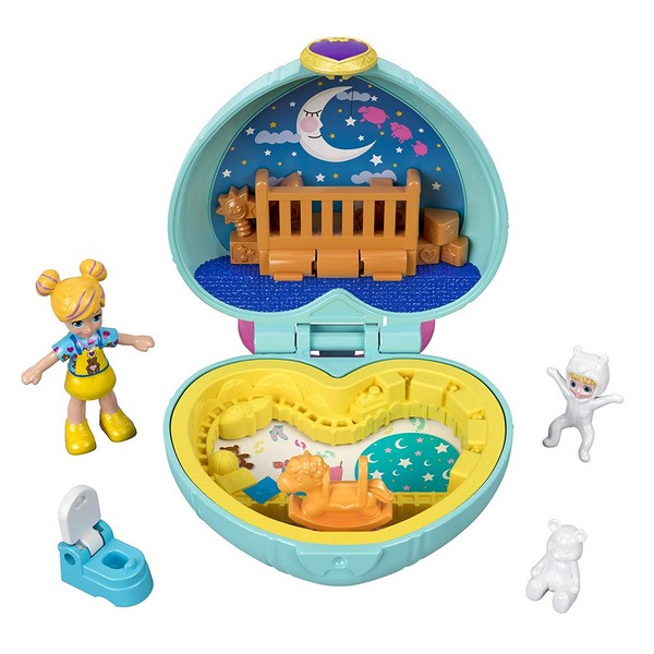 Polly Pocket picuri szett Hálószoba játékokkal