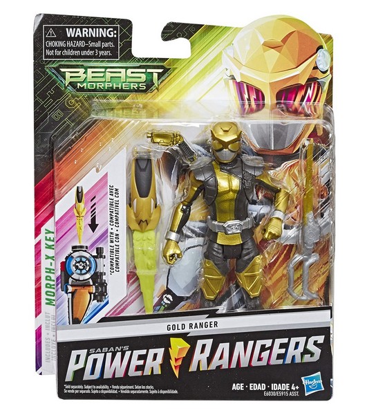 Power Ranger 15 cm Figura - Gold Ranger