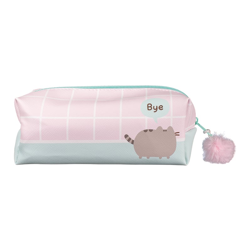 Pusheen Cat tolltartó/neszeszer pom-pommal (19x8x8cm)