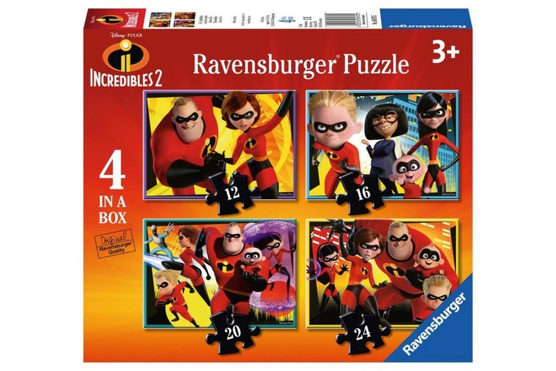Ravensburger Puzzle Hihetetlen Család 2 - 4 az 1-ben