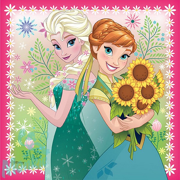 Ravensburger Puzzle Jégvarázs party láz 3x49 db