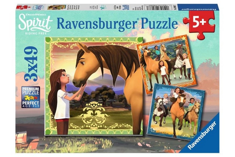 Ravensburger Puzzle Szilaj, A Szabadon Szárnyaló 3x49 db