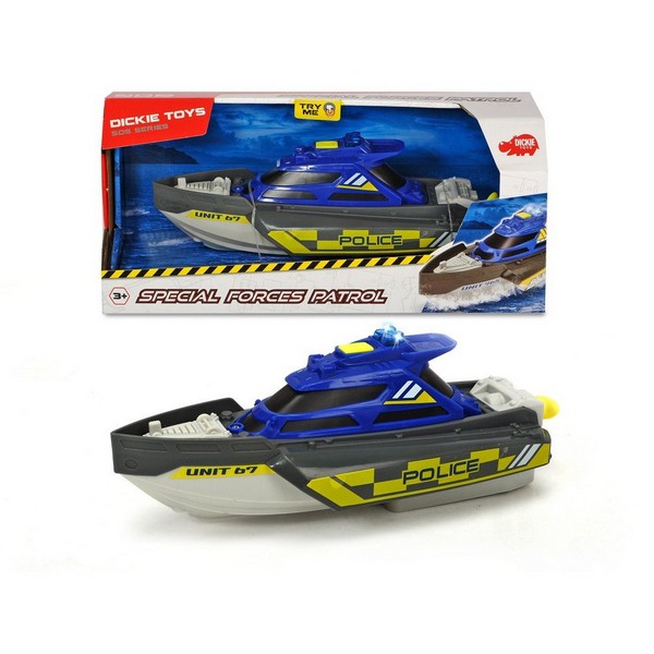 Rendőr motorcsónak fénnyel és hanggal 24 cm