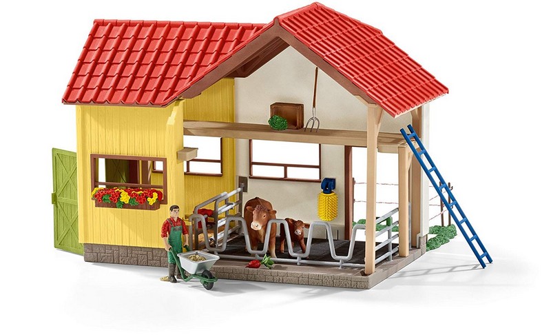 Schleich 42407 Falusi ház istállóval és állatokkal