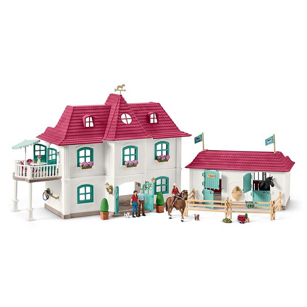 Schleich 42416 Nagy lovarda lakóházzal és istállóval