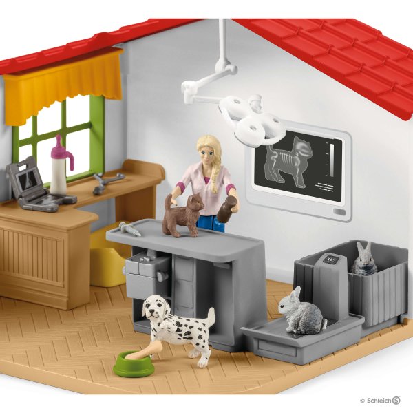 Schleich 42502 Állatorvosi rendelő háziállatokkal