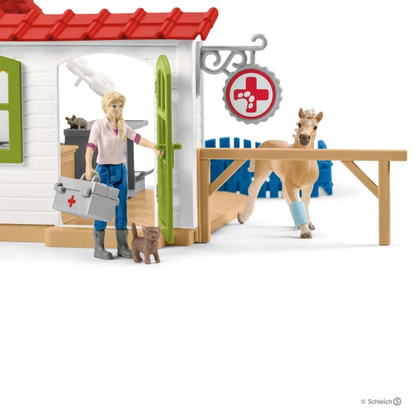 Schleich 42502 Állatorvosi rendelő háziállatokkal