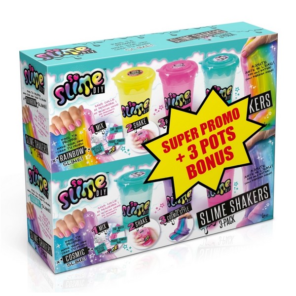Slime Shaker 3+3 db Bónusz Csomag