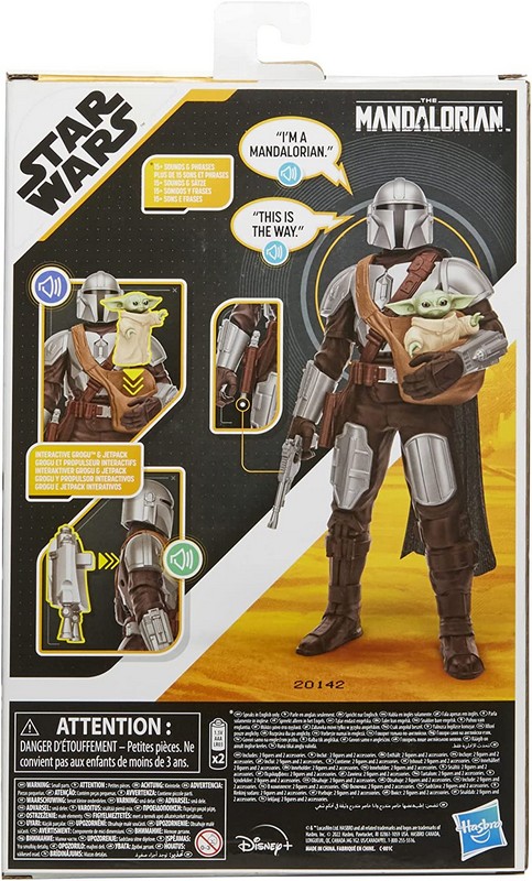 Star Wars Galactic Action Mandalorian Figura 30 cm Groguval