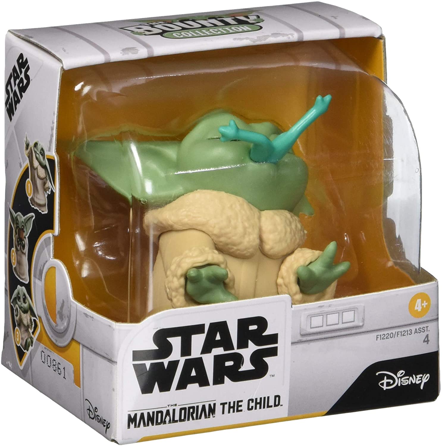 Star Wars Mini Baby Yoda figura béka evő