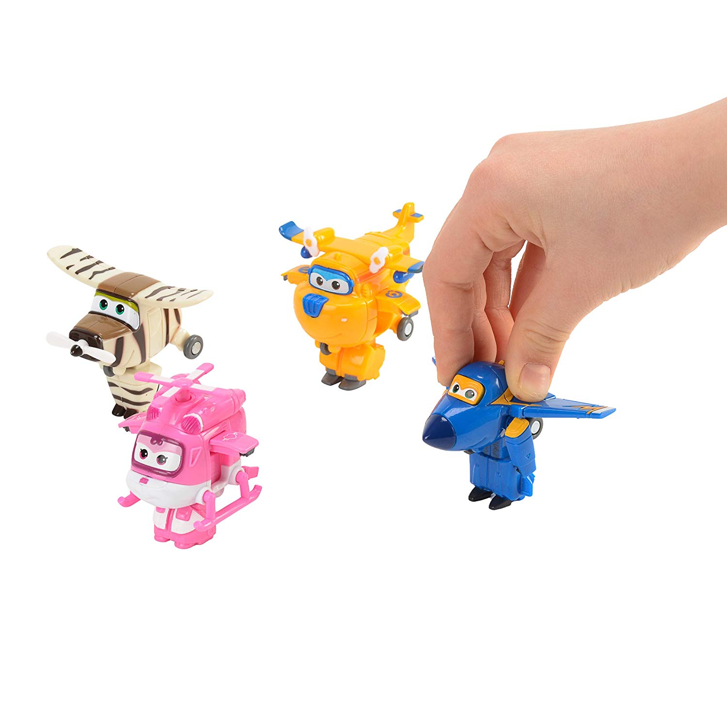 Super Wings Átalakuló Repülő 4 db - Dizzy, Donnie, Jerome, Bello
