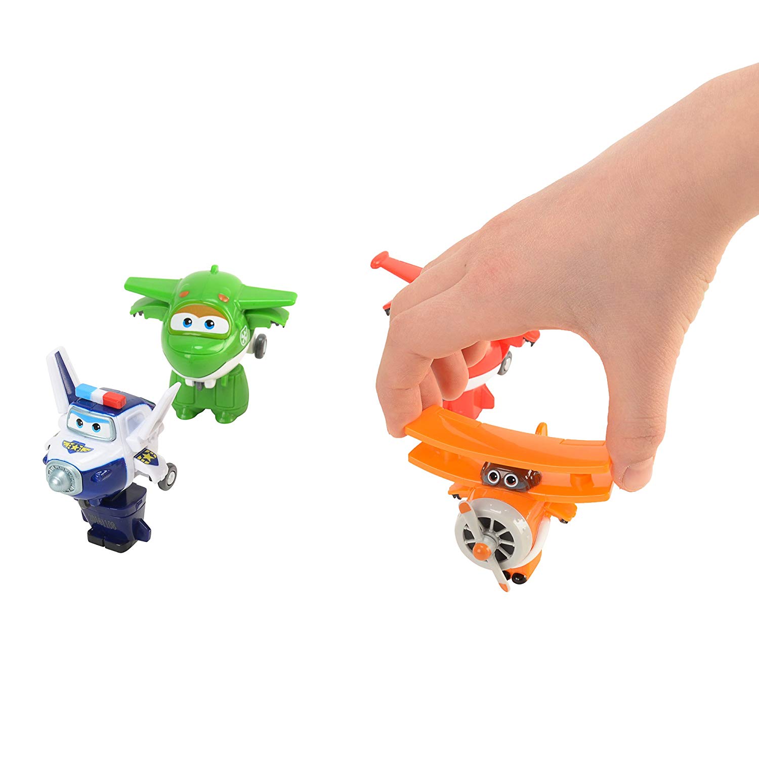 Super Wings Átalakuló Repülő 4 db - Mira, Jett, Paul, Grand Albert