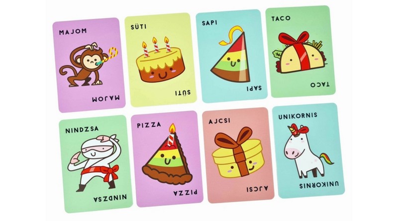 Süti, Sapi, Taco, Pizza, Ajcsi Kártyajáték