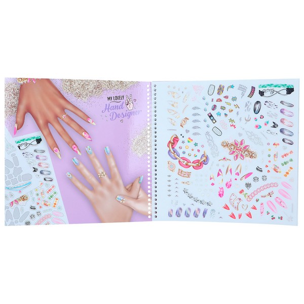 TOPModel Create Your Hand-Design - körömtervező színező könyv