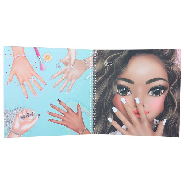 TOPModel Create Your Hand-Design - körömtervező színező könyv