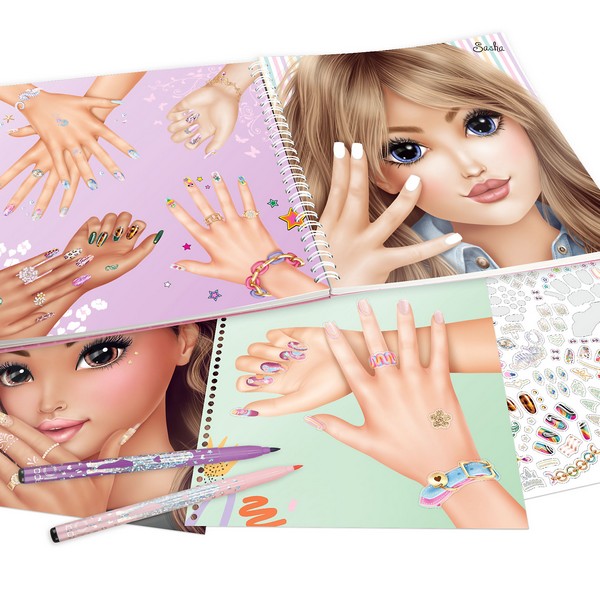 TOPModel Create Your Hand-Design - körömtervező színező könyv