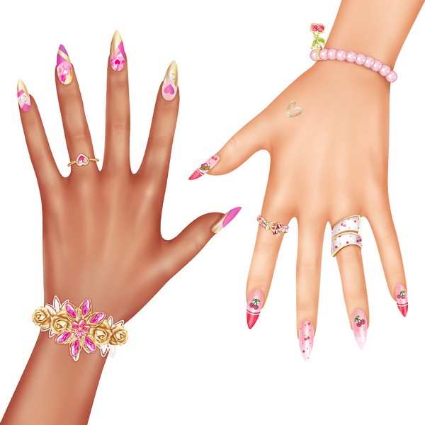 TOPModel Create Your Hand-Design - körömtervező színező könyv