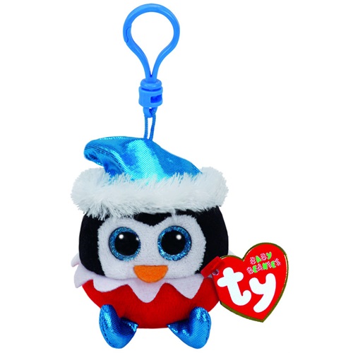 TY Beanie Babies SUGARPLUM pingvin clip 8,5 cm