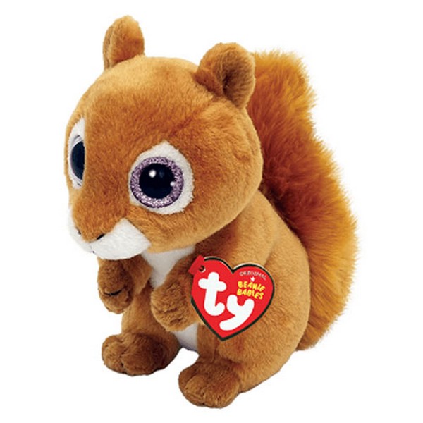 TY Beanie Babies Squire barna mókus plüss 15 cm