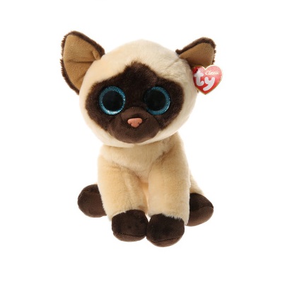 TY Beanie Babies plüss Jaden 24 cm - sziámi macska